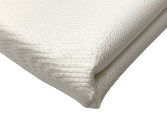 Medvilninis audinys su elastanu Ekru