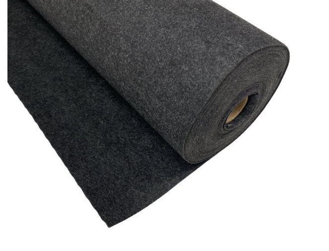 Matuojamas filcas (veltinis) 1,5mm Tamsiai pilkas melanžas