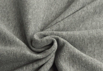 RIB knitted fabric Grey melange