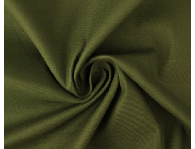 Storesnė medvilnė su elastanu Chaki