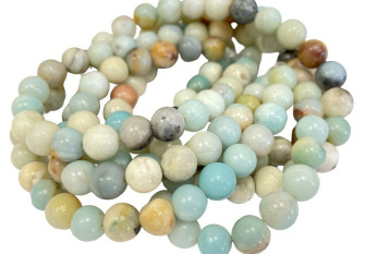 Akmens karoliukai 8mm Amazonitas