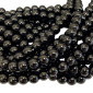 Akmens karoliukai 6mm Oniksas | Juodas