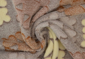 Fleece in Snowflake grey