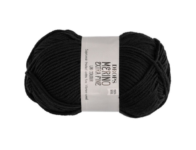 Drops Merino extra fine 02 Black