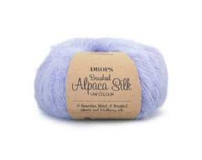 Drops Brushed Alpaca silk 17 Šviesi alyvinė