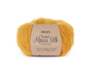 Drops Brushed Alpaca silk 19 Geltona