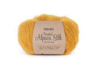 Drops Brushed Alpaca silk 19 Geltona