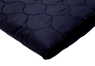 Quilted, reversible jacket fabric Dark blue