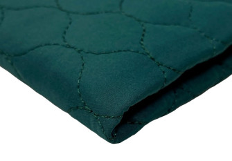 Quilted, reversible jacket fabric Petrol