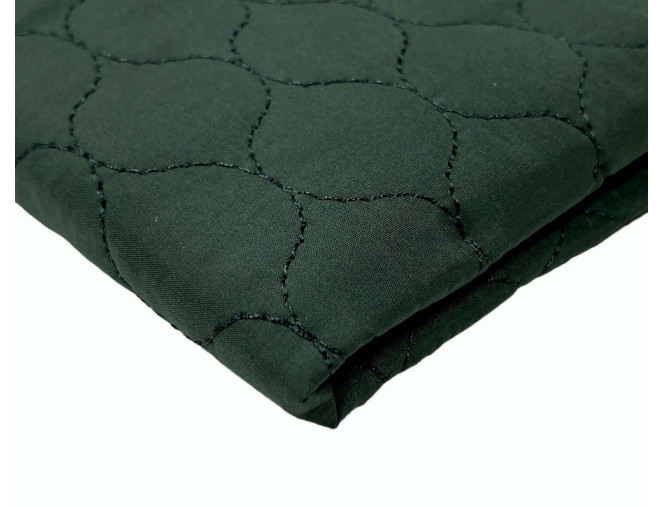 Dygsniuotas, dvipusis striukinis audinys Tamsiai žalia