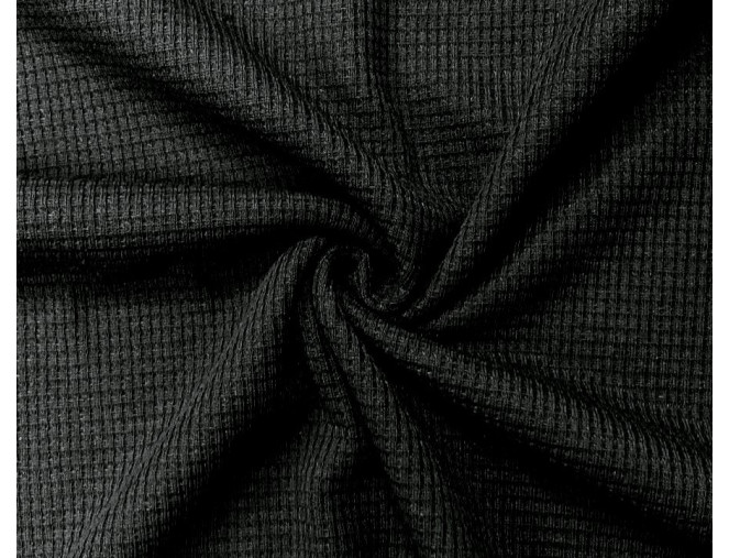 Vaflinis trikotažas Juodas