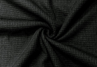 Vaflinis trikotažas Juodas