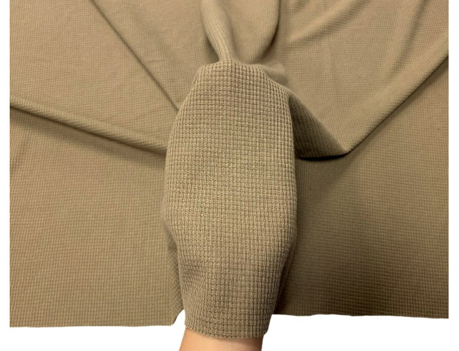 Vaflinis trikotažas Šviesi kakava internetu