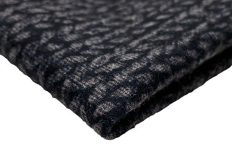 Punto knitted fabric Grey braids Punto knitted fabric Grey braids