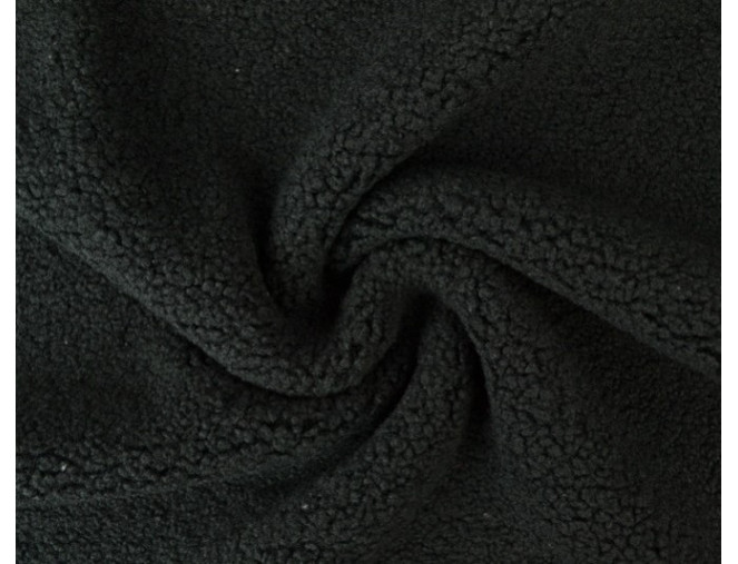 Teddy fabric Black 350gr/kv.m.