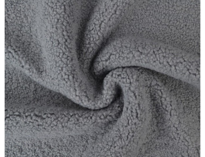 Teddy fabric Grey 350gr/kv.m.