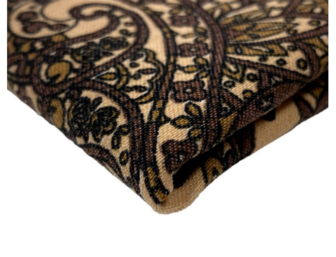 Fabric Bengaline Turkish cucumber patterns