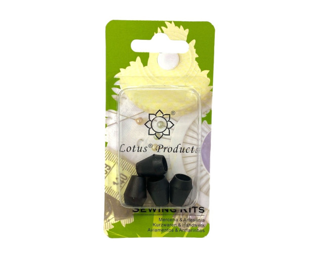 Plastikiniai galiukai mazgui paslėpti Lotus | 4vnt | Juodi