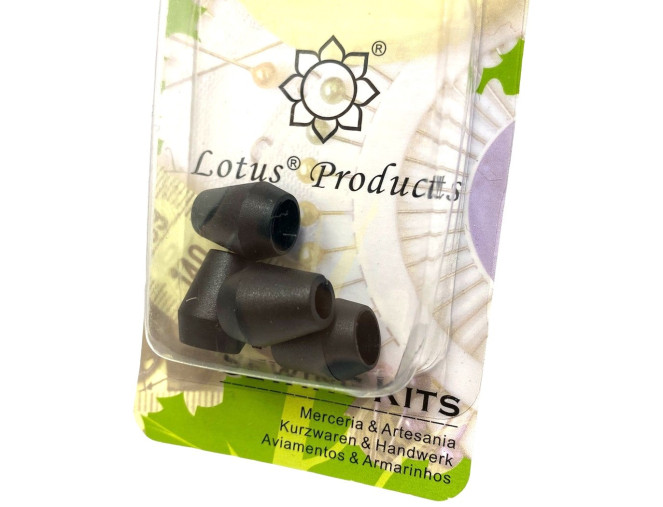 Plastikiniai galiukai mazgui paslėpti Lotus | 4vnt | Juodi pigiau