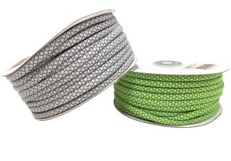 Apvali virvelė su atšvaitiniu siūlu 5mm | 2 spalvos