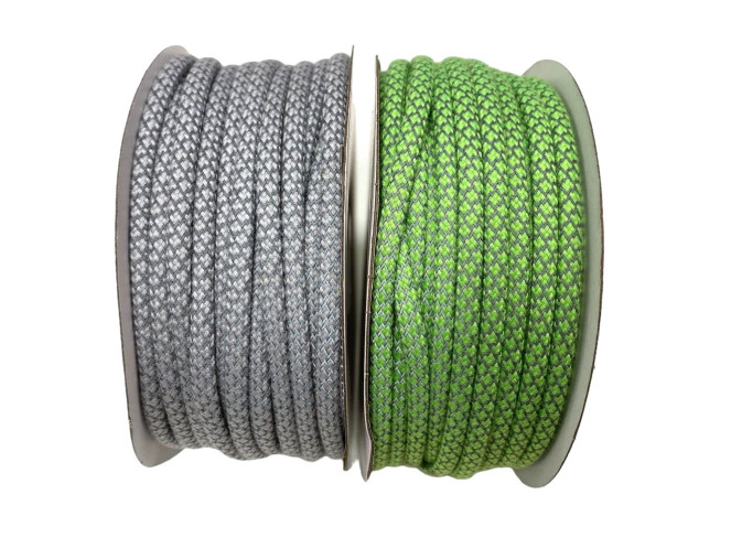Round cord with reflective thread 5mm | 2 colours pigiau