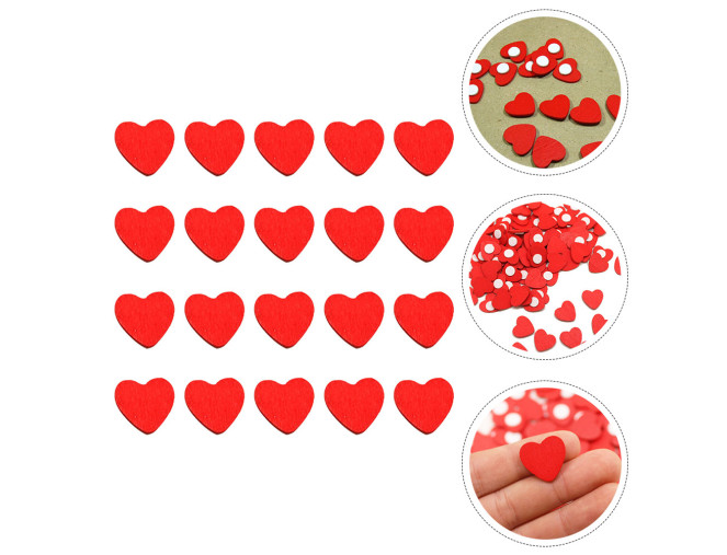 Dekoratyvinės priklijuojamos širdelės