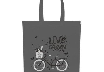 Eco-friendly shopping basket Grey
