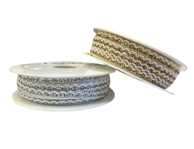 Decorative ribbon Waves | Silver | Gold