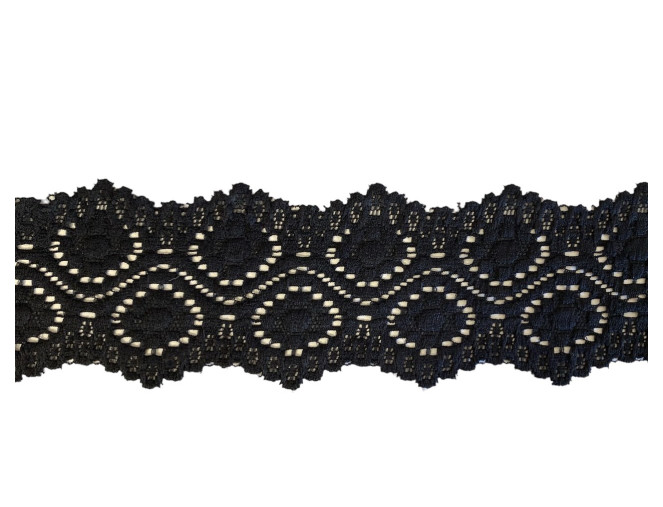 Elastic lace 60mm | Black