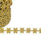 Ribbon of flowers 6mm | Gold
