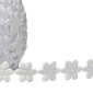 Flower ribbon 14mm | White
