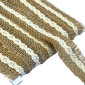 Jute ribbon with lace 25mm