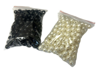 Karoliukai 8mm | 50gr | 3 spalvos Karoliukai 8mm | 50gr | 3 spalvos