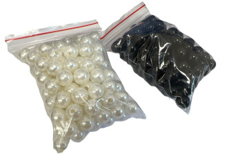 Karoliukai 10mm | 50gr | 2 spalvos Karoliukai 10mm | 50gr | 2 spalvos