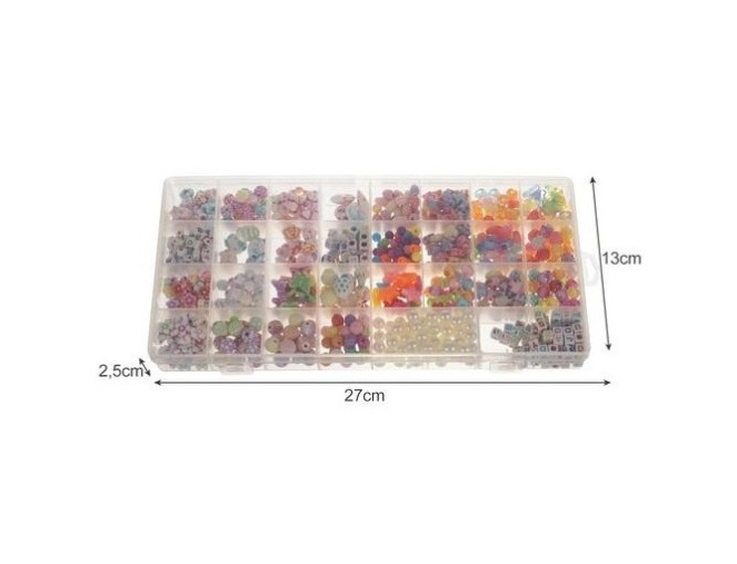 Bead set for jewellery making 900pcs internetu