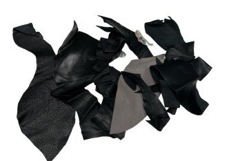 Natural leather scraps set No.19 | 0,214kg.