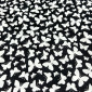 Cotton - canvas Butterflies in black pigiau