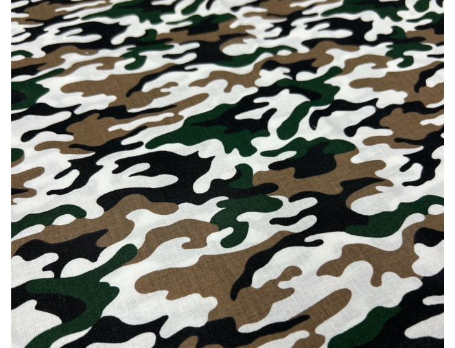 Cotton - canvas Camouflage pigiau