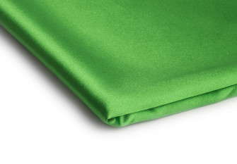 Thin satin fabric with elastane Green