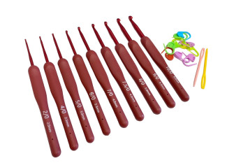 Aluminium pouch set with rubber handle + accessories