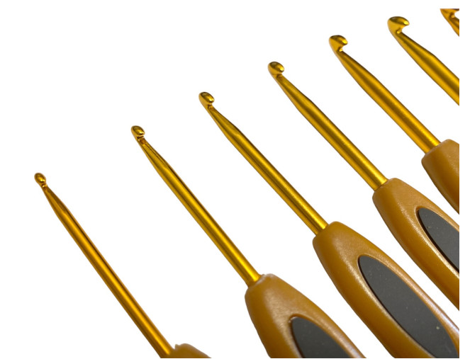 Aliuminių vąšelių rinkinys su plastikine rankenėle | Auksinis pigiau