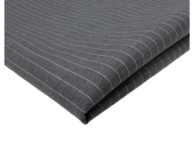 Vilnonis audinys Pilkas dryžuotas