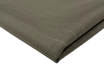 Wool fabric Beige stripes
