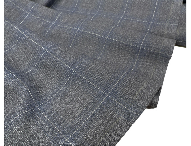 Vilnonis audinys Melsvai pilki langai pigiau