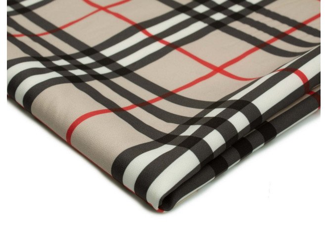 Checkered Barbie (Marchiano) fabric Beige