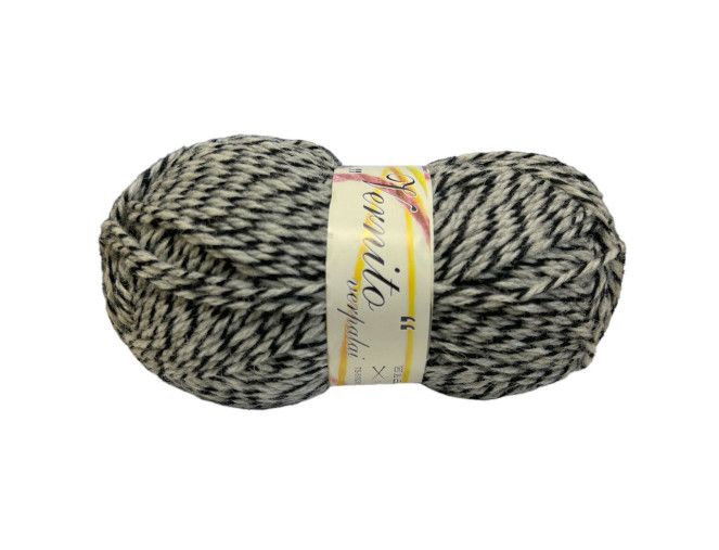Vernit yarn Grey black