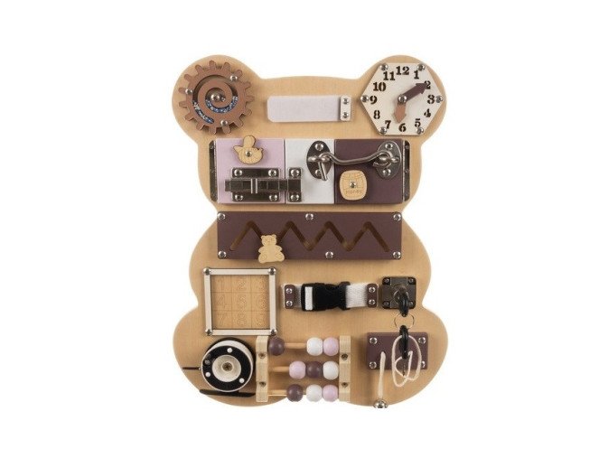 Children's activity board Teddy Bear