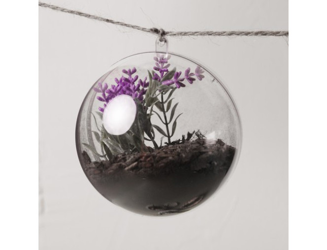 Skaidrūs rutuliai 2 dalių 10cm | 5vnt