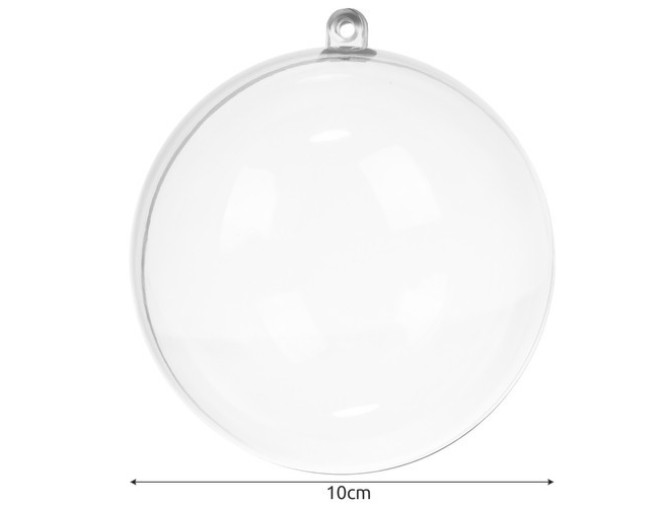 Skaidrūs rutuliai 2 dalių 10cm | 10vnt internetu