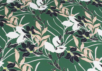 Barbie (Marchiano) fabric Flowers in green